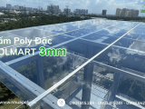 Tấm lợp lấy sáng poly đặc Solmart 3mm giá tốt cho các mái che dân dụng