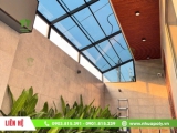 Làm mái che sân, mái hiên bằng tấm poly Solar Light có bền không?