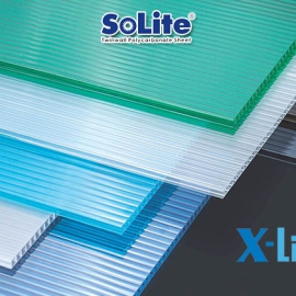 Tấm lợp lấy sáng poly rỗng Solite