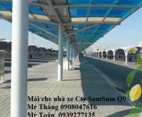 Công trình xây dựng hệ mái sáng nhà xe SAM SUNG