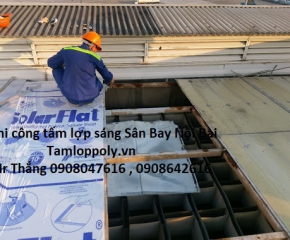 Công trình Mái Sáng Polycarbonate Sân Bay Nội Bài