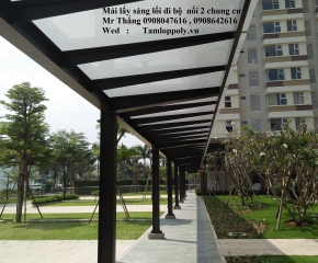Công trình xây dựng mái hiên chung cư FUJI Q9.