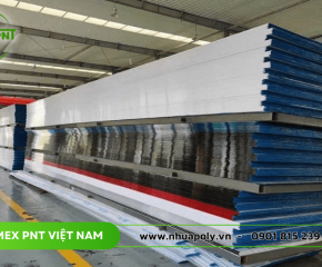 Cung cấp, thi công poly Solmart rỗng 10mm cho các công trình mái che cao cấp
